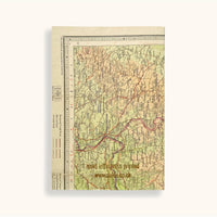 Carnet de notes vintage en lin doré